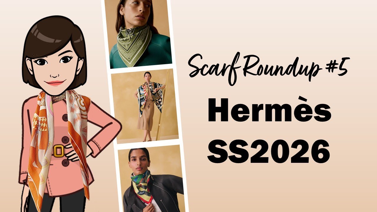Коллекция шарфов Herm&egrave;s весна-лето 2026: Часть 5 | Cranleyplace