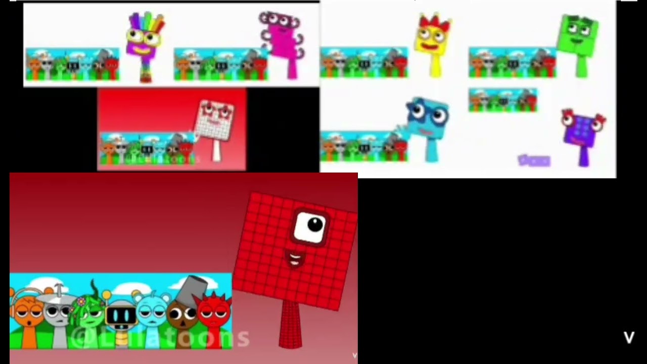 Numberblocks sprunki 3 4 5 6 7 8 10000 1000000  @lulatoons @biggamesblack 