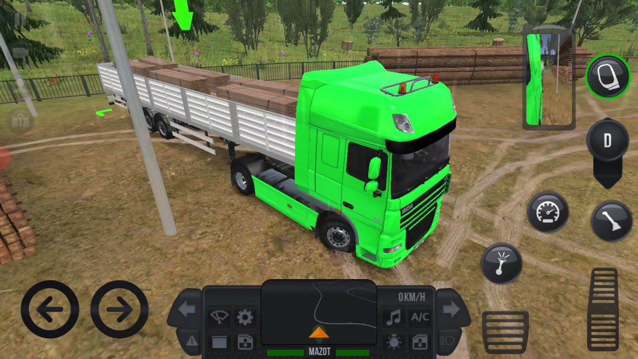 Truck simulator ultimate'de yeni tır aldım daf xf 2010 ve toprak yollardan geçtik