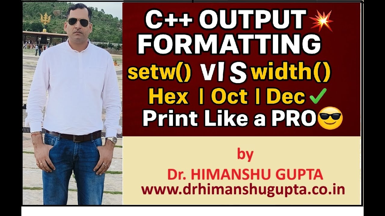 Master C++ Formatted I/O Like a Pro (setw, precision, hex, flags Explained + Awesome Examples!)