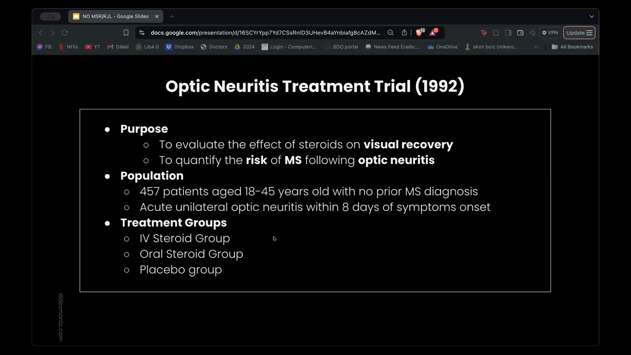 Changing hues Approaches to Optic Neuritis