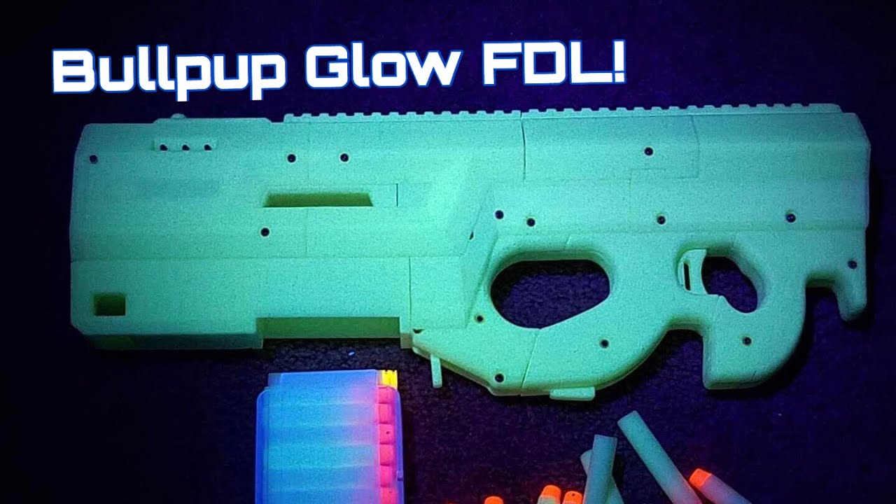 Nerf Mod: Glow In The Dark BULLPUP FDL-3 Modification
