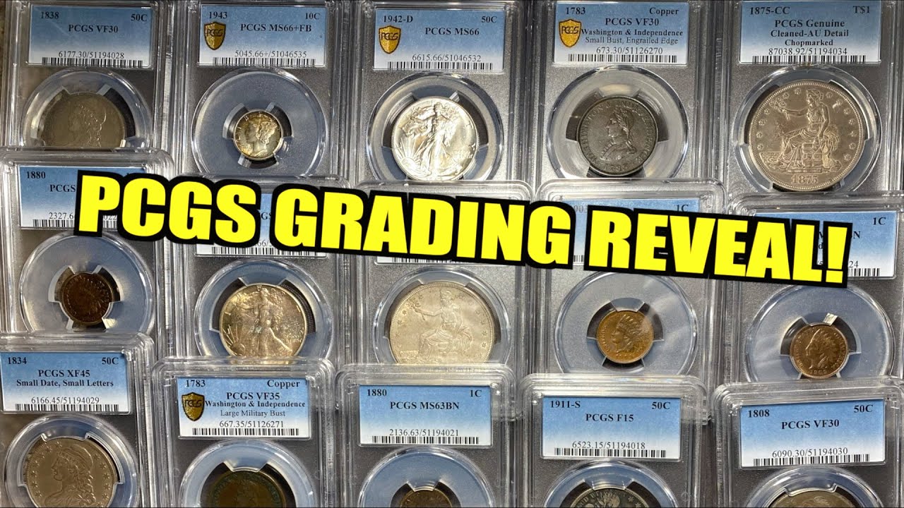 Распаковка PCGS 2 — редкие монеты! (колониальные, сидячие, медные, типографские)