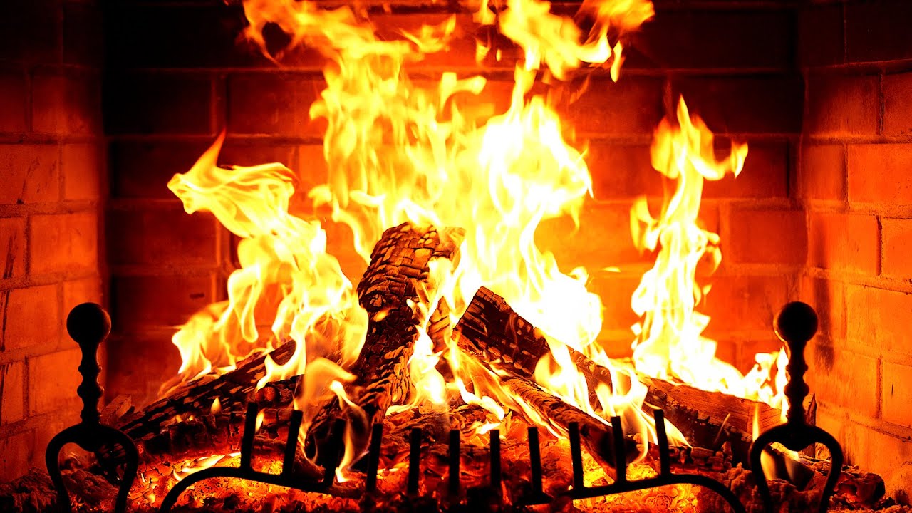🔥 Fireplace 4K UHD! Fireplace with Crackling Fire Sounds. Fireplace Ambience