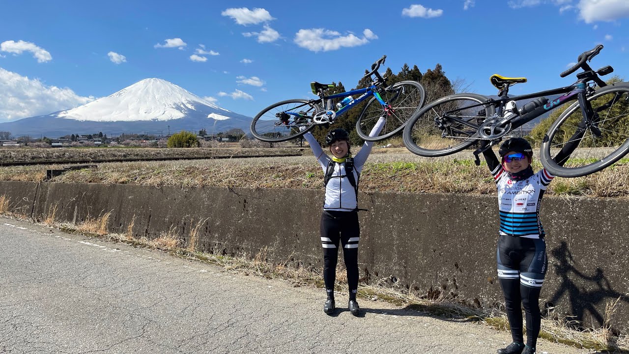 ロードバイク女子2人が行く富士山絶景ライド【長尾峠と御殿場周遊コース】60km 1200mup