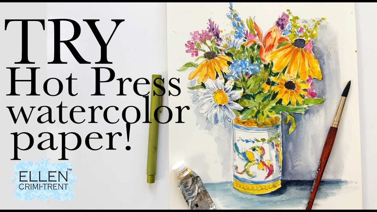 How I use Hot Press Watercolor Paper