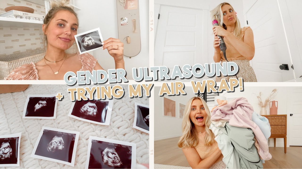going to our gender ultrasound + trying the air wrap for the first time!