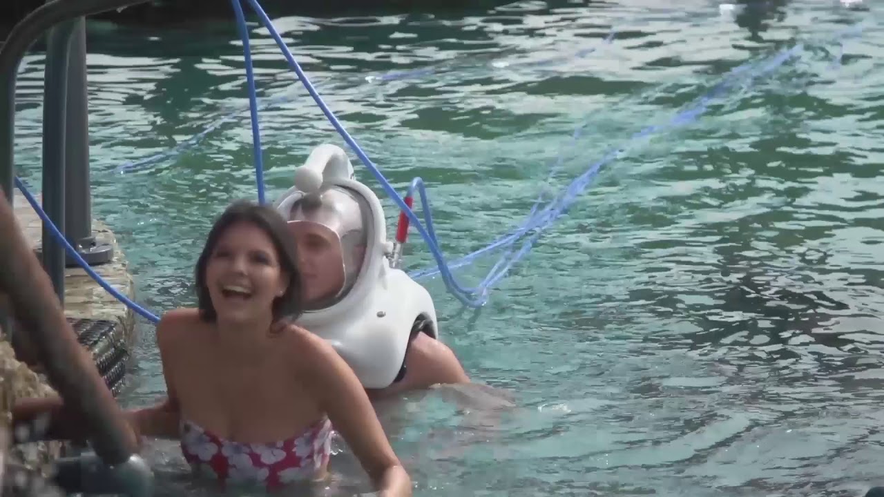 SeaTREK helmet diving underwater adventure! Meet incredible sea life, no swimming skills needed!