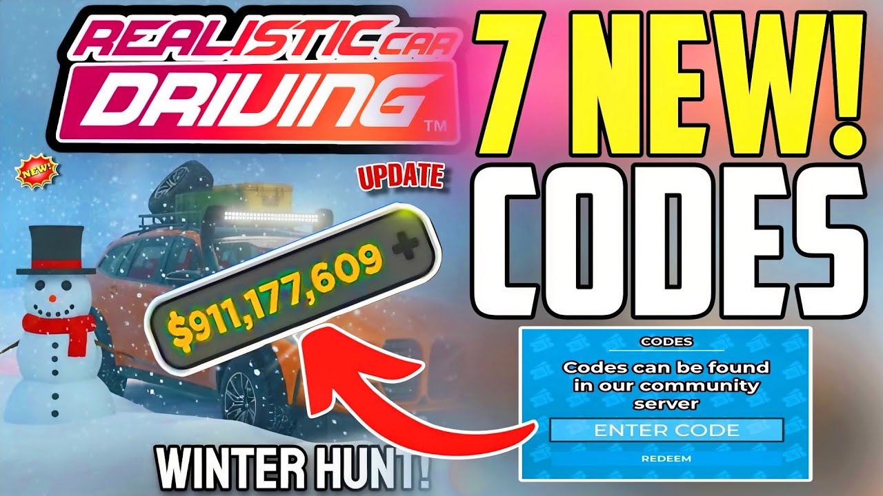⚠️BLACK FRIDAY!🔥[CODICE]⚠️ CODICI ROBLOX PER LA GUIDA DI AUTO REALISTICHE 2025! NUOVI CODICI PER ...