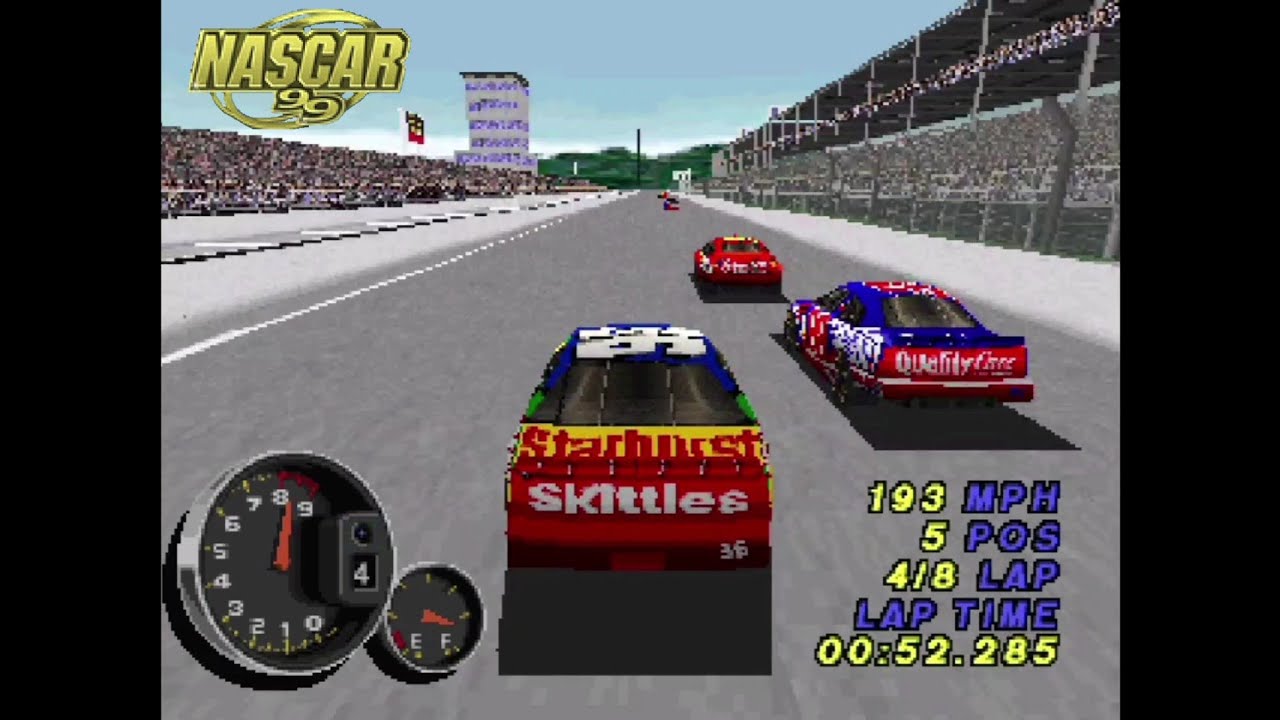 NASCAR 99 - PS1 Gameplay