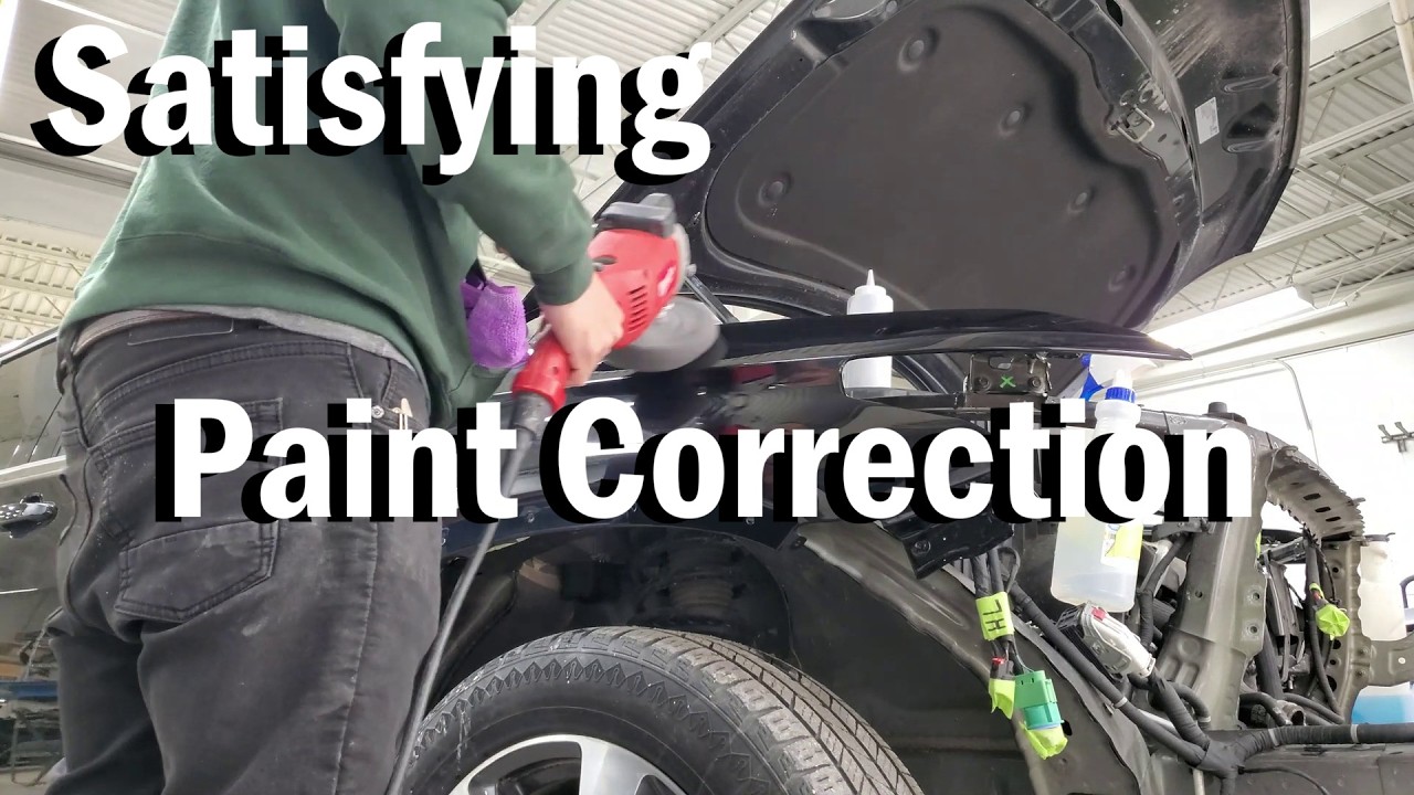 Satisfying paint correction on ugly fender.