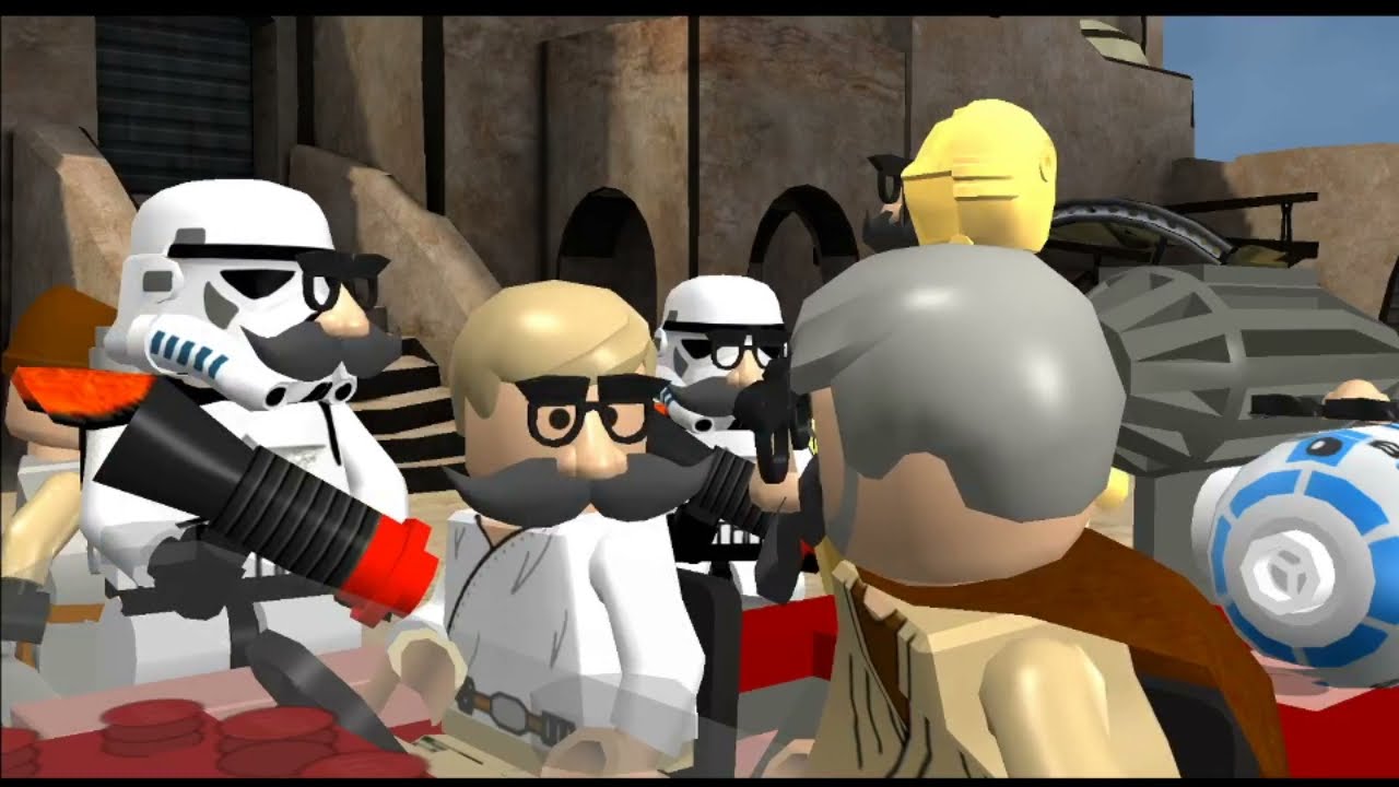 Lego Star Wars The Complete Saga All Cutscenes (with disguises)