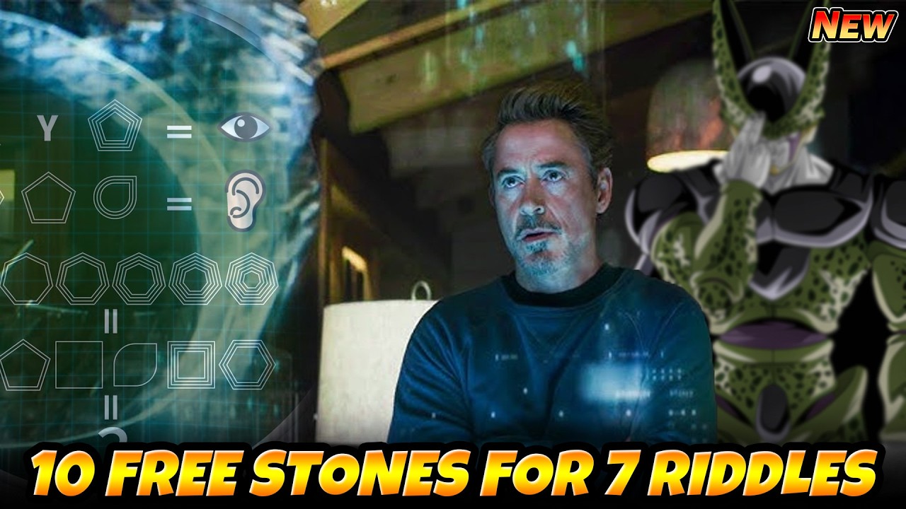 HOW TO SOLVE EVERY RIDDLE FOR 10 FREE STONES!! Cell Riddler Challenge 1 to 7 | DBZ Dokkan Battle