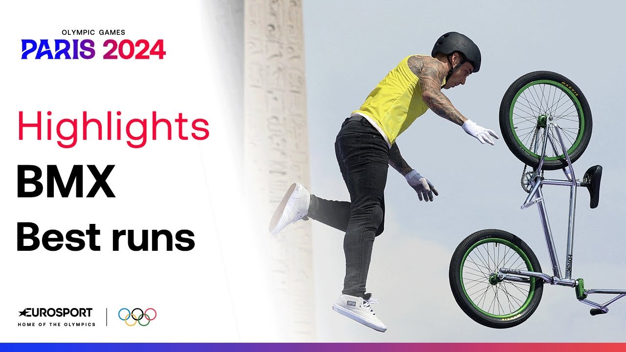 JO PARIS 2024 - Les trois plus beaux runs de BMX Freestyle