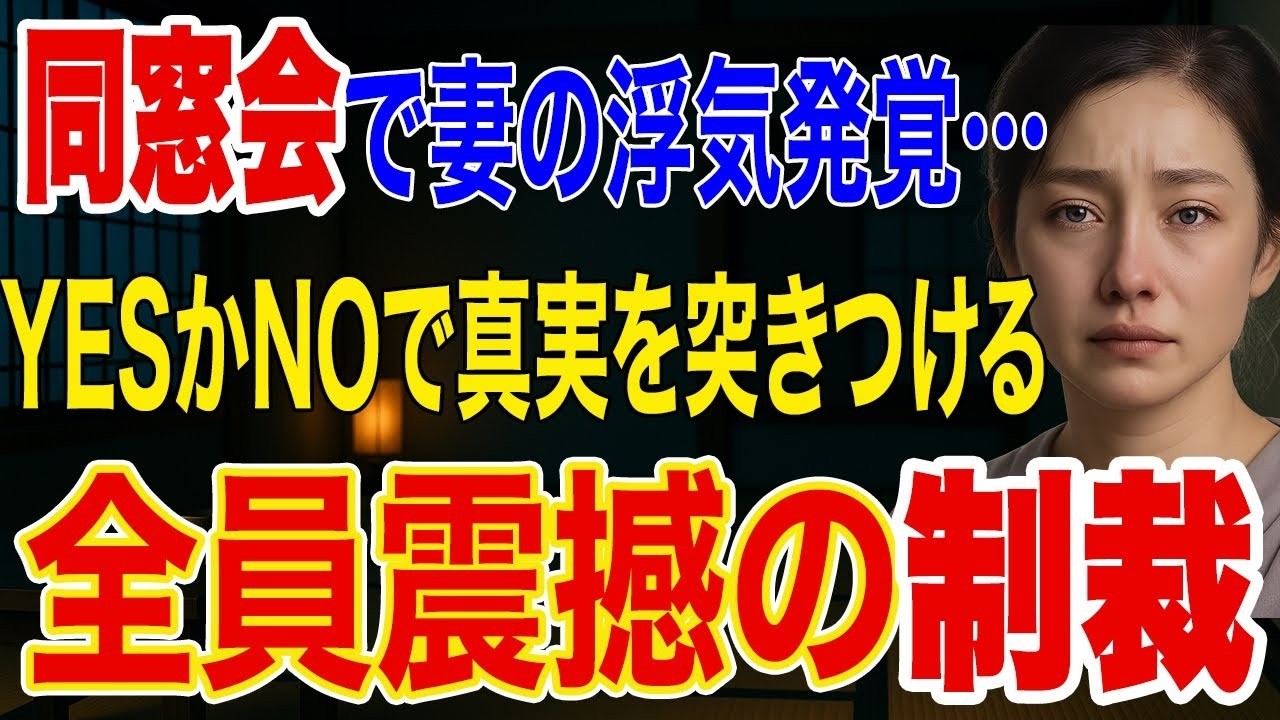 【修羅場】同窓会に参加した妻の浮気で衝撃の事実が発覚。妻「こんなはずじゃ   」俺は完璧なリストを作り「YESかNOで答えろ。それ以外は不可だ」➡結果