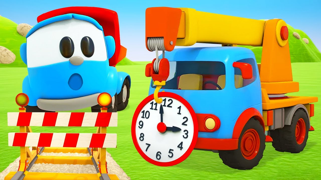 Car cartoons for kids. Leo the truck & Choo Choo train station. Cartoon compilation for kids.