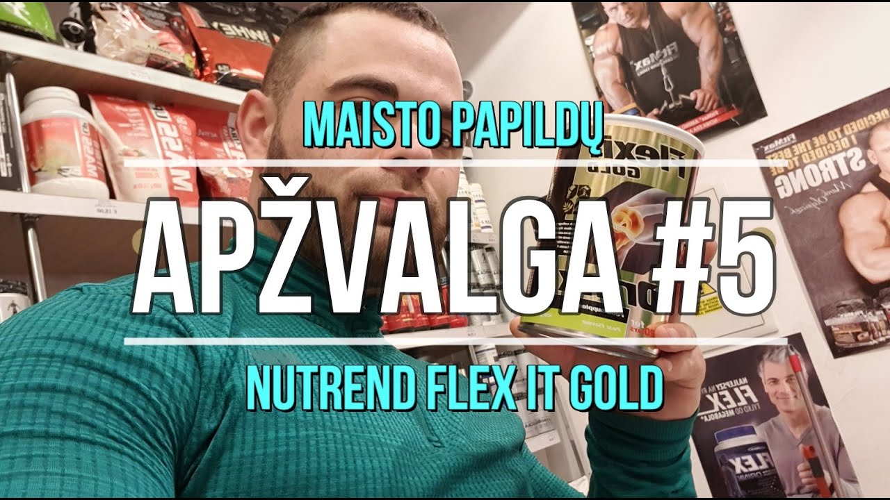 Nutrend Flex it Gold | Maisto Papildų Apžvalga | Sąnariams | Kolagenas | MSM | Tepimas | Uždegimas