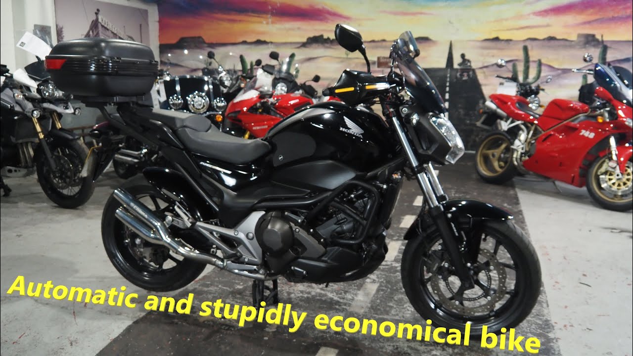 Honda NC 750 S DCT Cobra Exhaust Start up and walkaround Automatic motorcycle