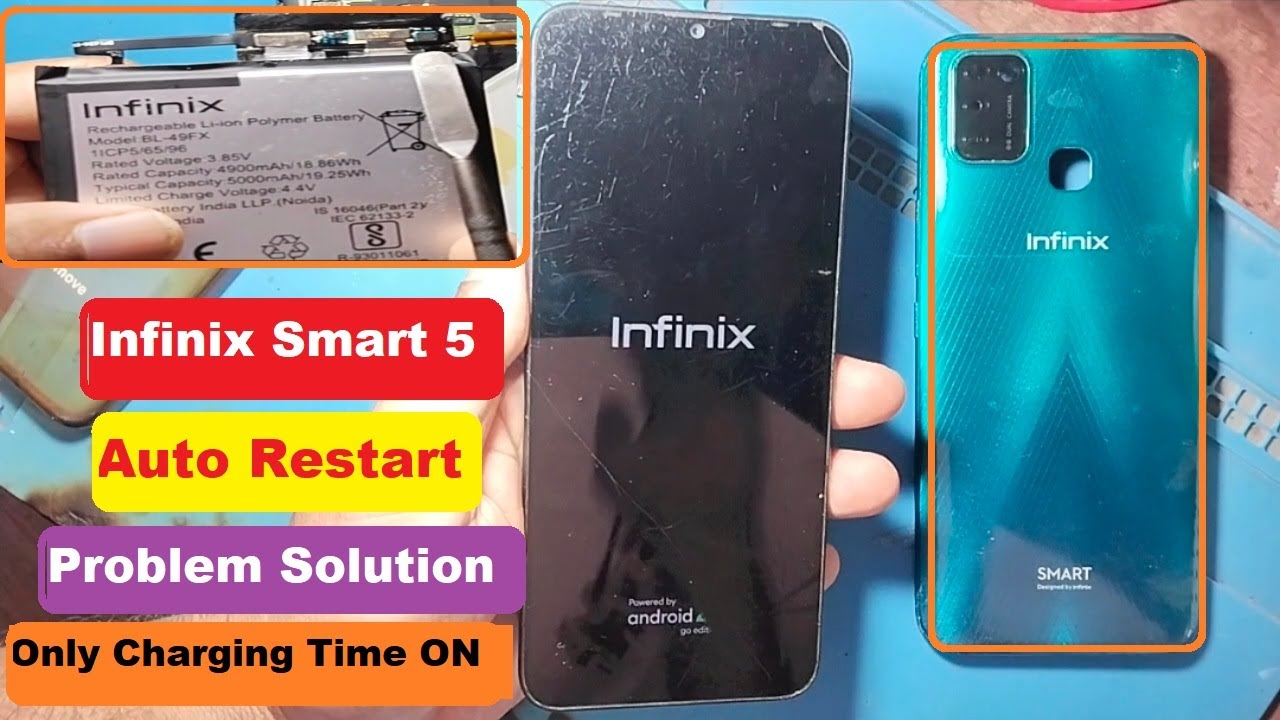 Infinix Smart 5 Automatic Switch Off/ON And Auto Restart Problem Solution 100% Done ✅👍