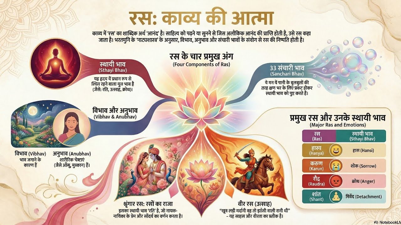 “रस के सभी भेद पहली बार | 5 सेकंड में पहचानने की ट्रिक 🔥 उदाहरण सहित | Hindi Grammar”