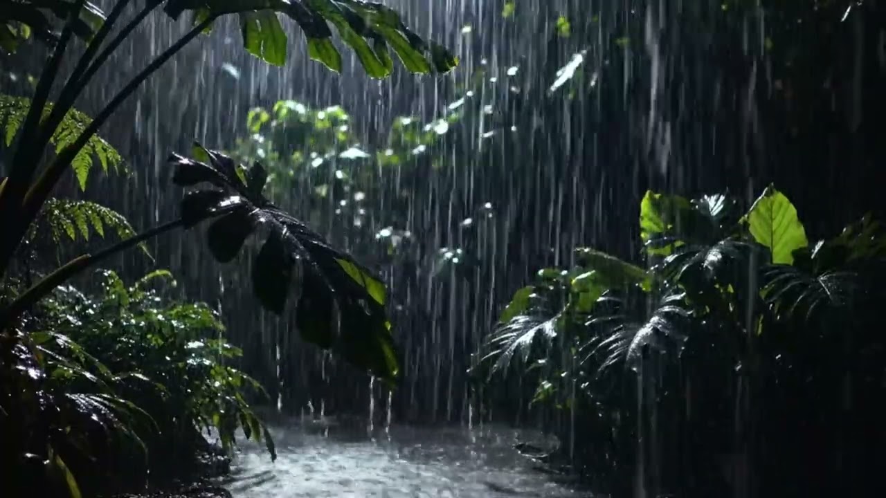 Sleep Instantly with a Powerful Thunderstorm - Rain & Thunder