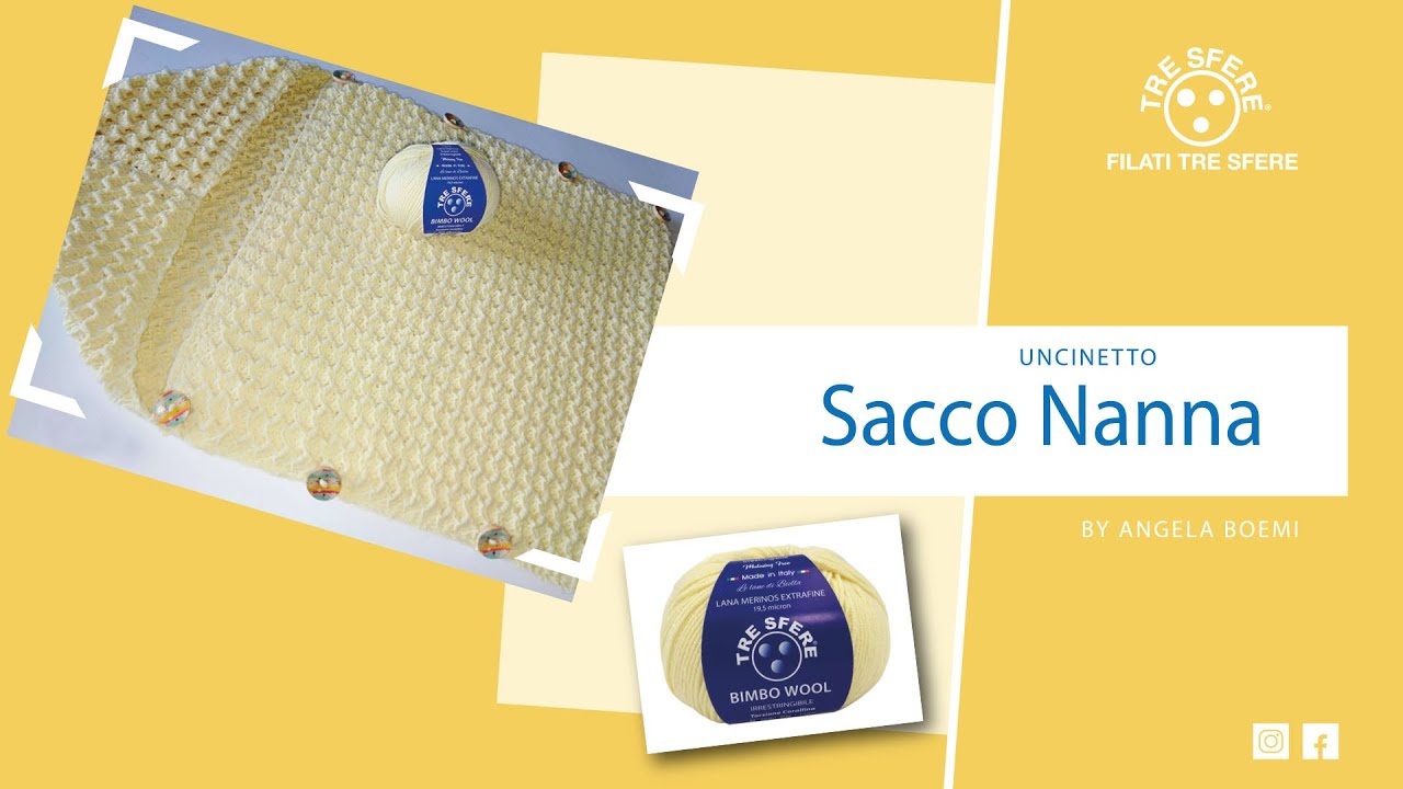 Sacco nanna baby ad uncinetto