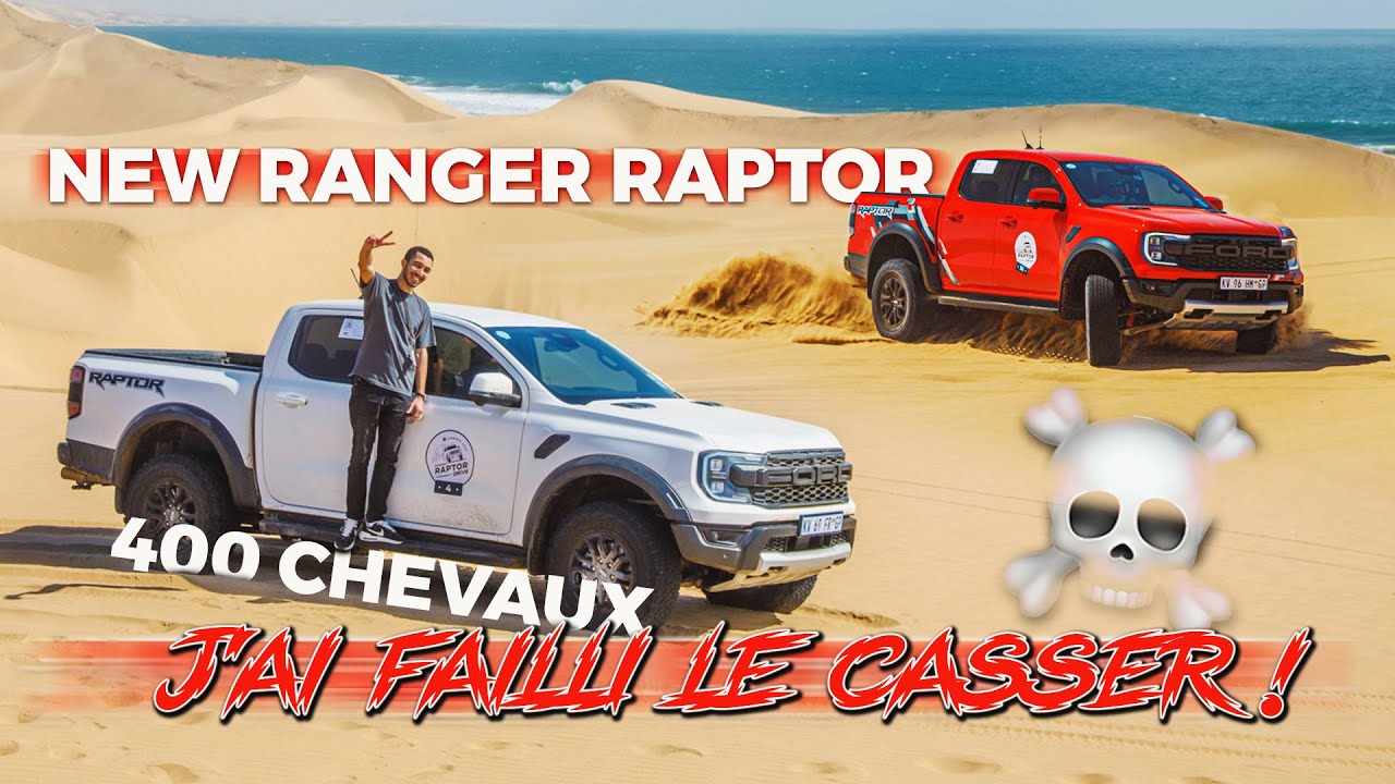J'ESSAIE LE NOUVEAU RANGER RAPTOR : 400CH À FOND DANS LE DÉSERT NAMIBIEN 🔥 (j'ai failli le casser) 😈