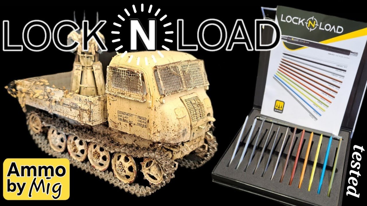 Lock 'n Load Ammo by mig tested weathering pencil #weathering #modeling #tamiya 
