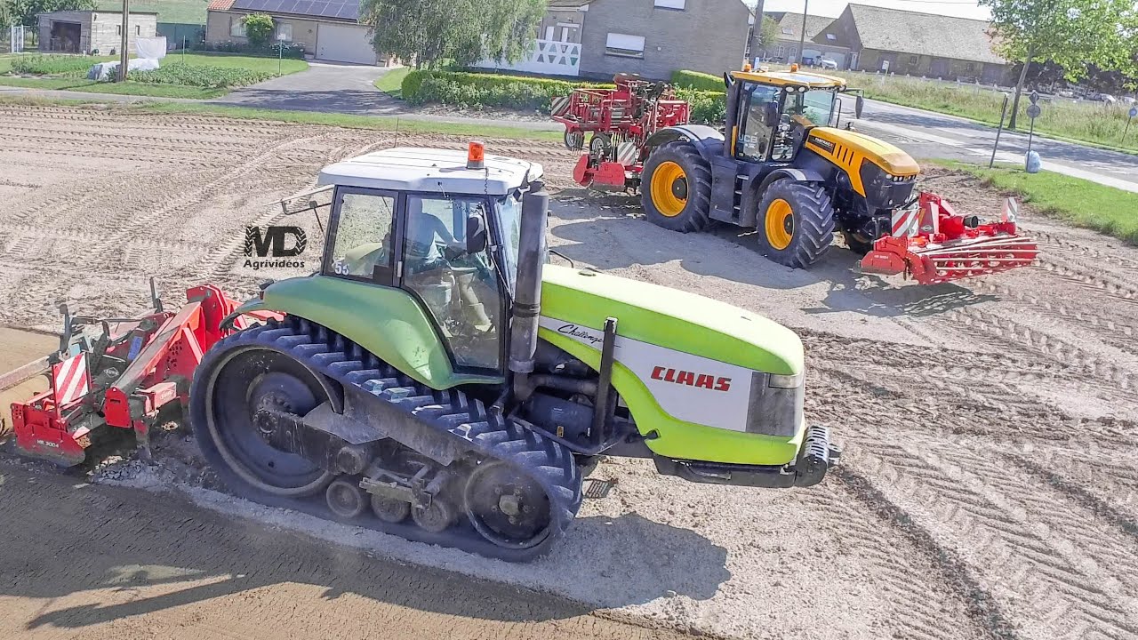 Claas Challenger 55 & JCB Fastrac 8330 // Préparation de Sol