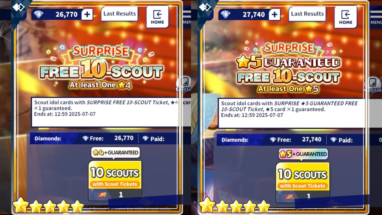 [Ensemble Stars!!] SURPRISE Free 10-Scout + ★5 Guaranteed