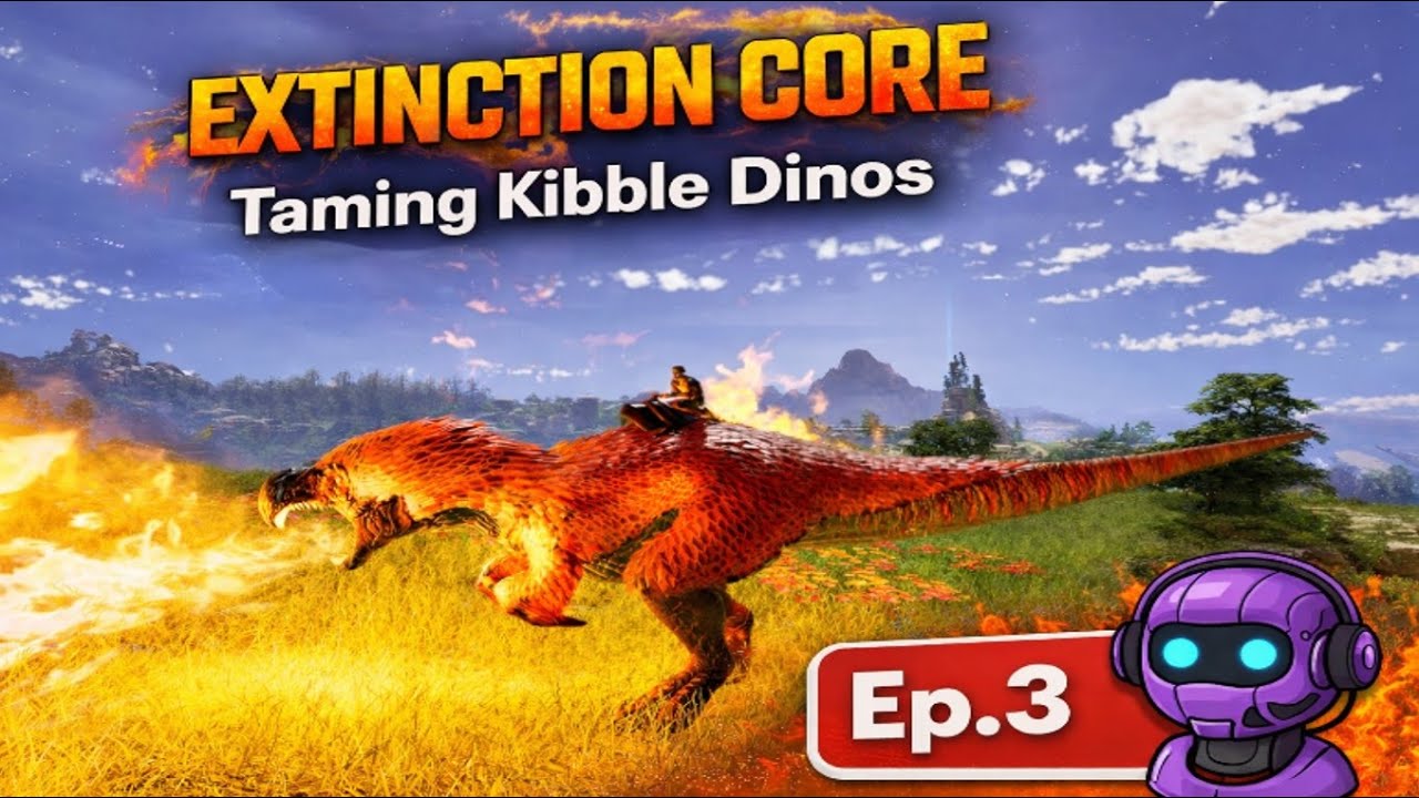 Extinction Core Ep  3 – Taming Kibble Dinos | ARK Astraeos