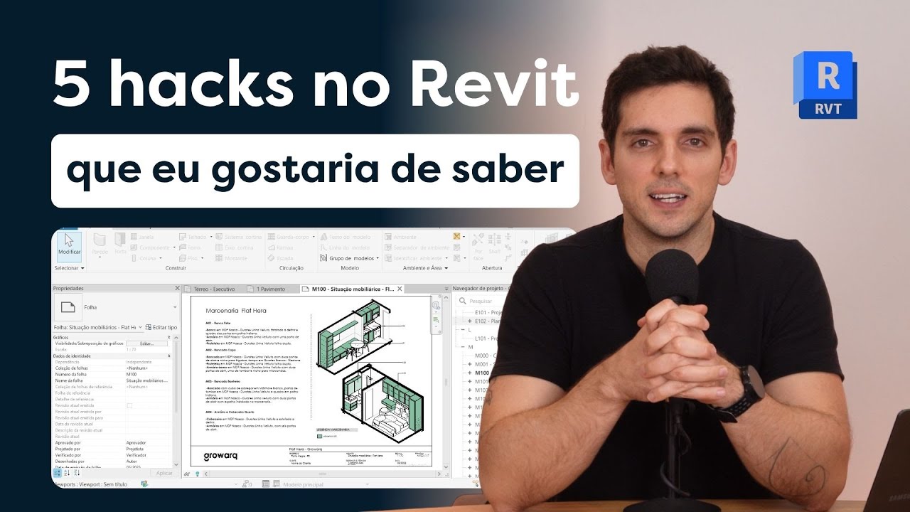 05 HACKS NO REVIT QUE EU GOSTARIA DE SABER | COMO AUMENTAR A PRODUTIVIDADE