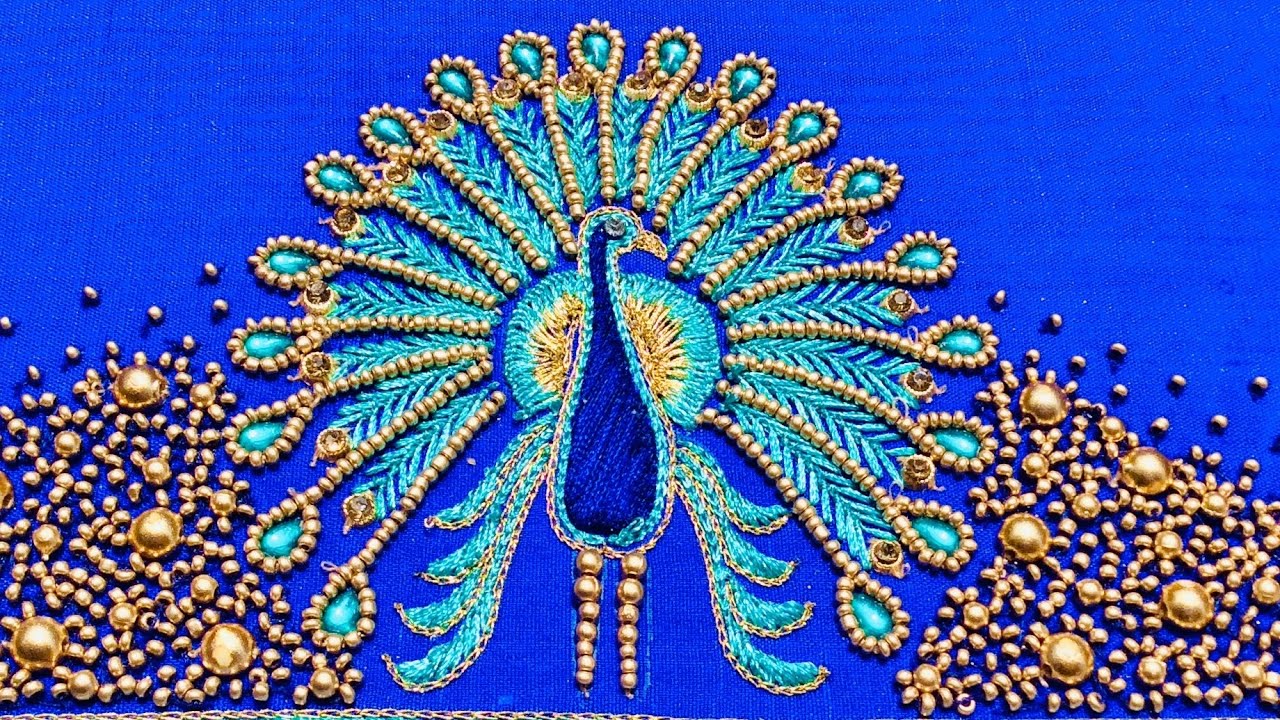 Peacock embroidery