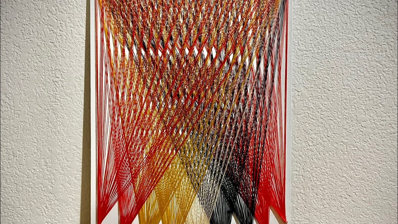 String Art aux multiples couleurs
