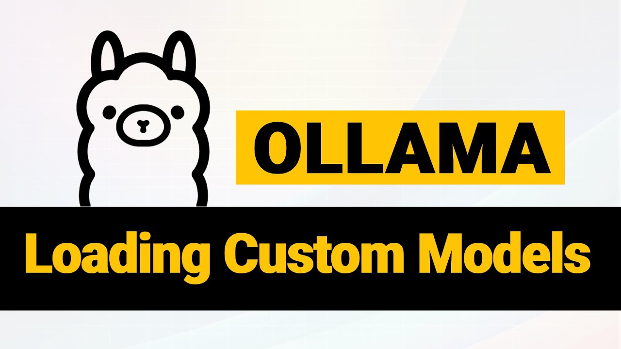 Ollama — загрузка пользовательских моделей