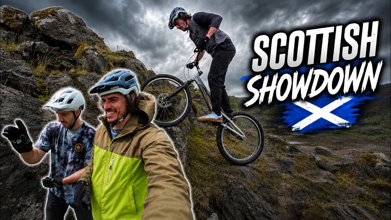 Battling Ali C at the Scottish BikeTrial Championship