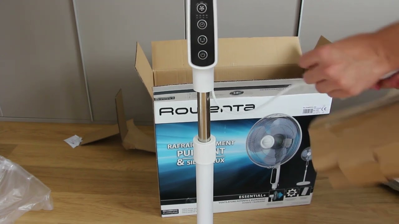 Como Montar Ventilador De Pie Rowenta Unboxing