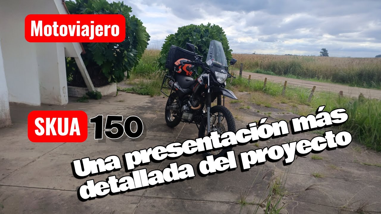 Una presentación más detallada del proyecto Ushuaia-Alaska en Skua150 #moto #video #viajes #youtube