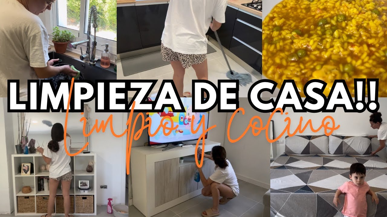 🫧LIMPIEZA DE CASA🫧Limpio y cocino || 🧹Rutina de limpieza 🧼