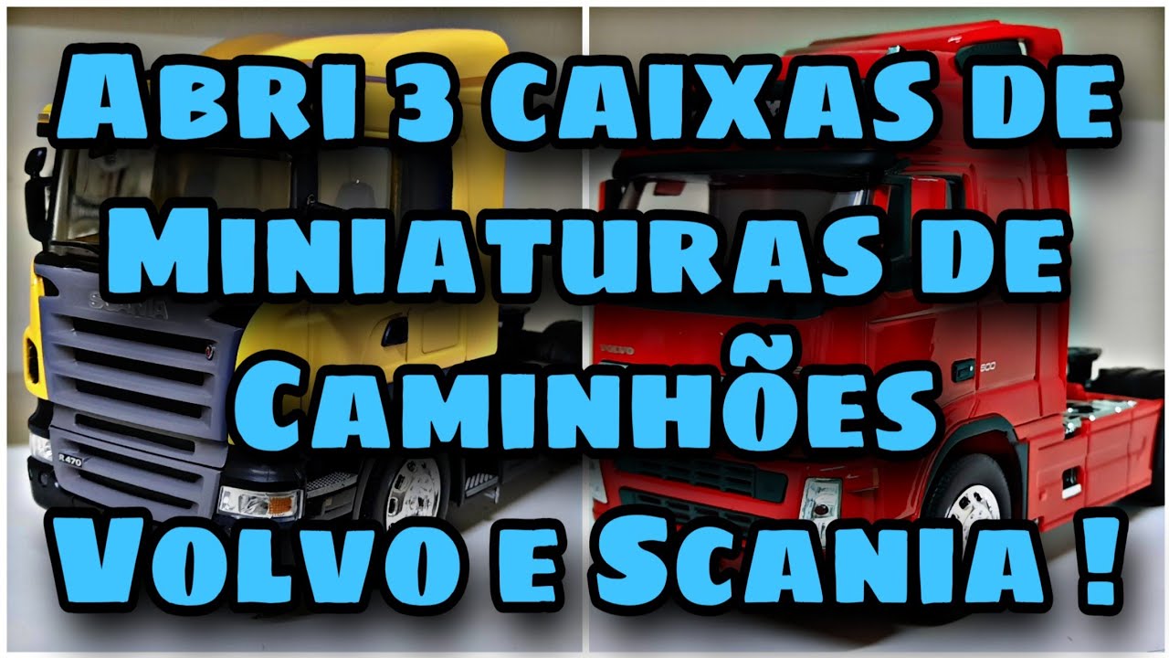 Os 3 Modelos de Miniaturas de Caminhão Mais Vendidos da Welly 1/32 Volvo e Scania