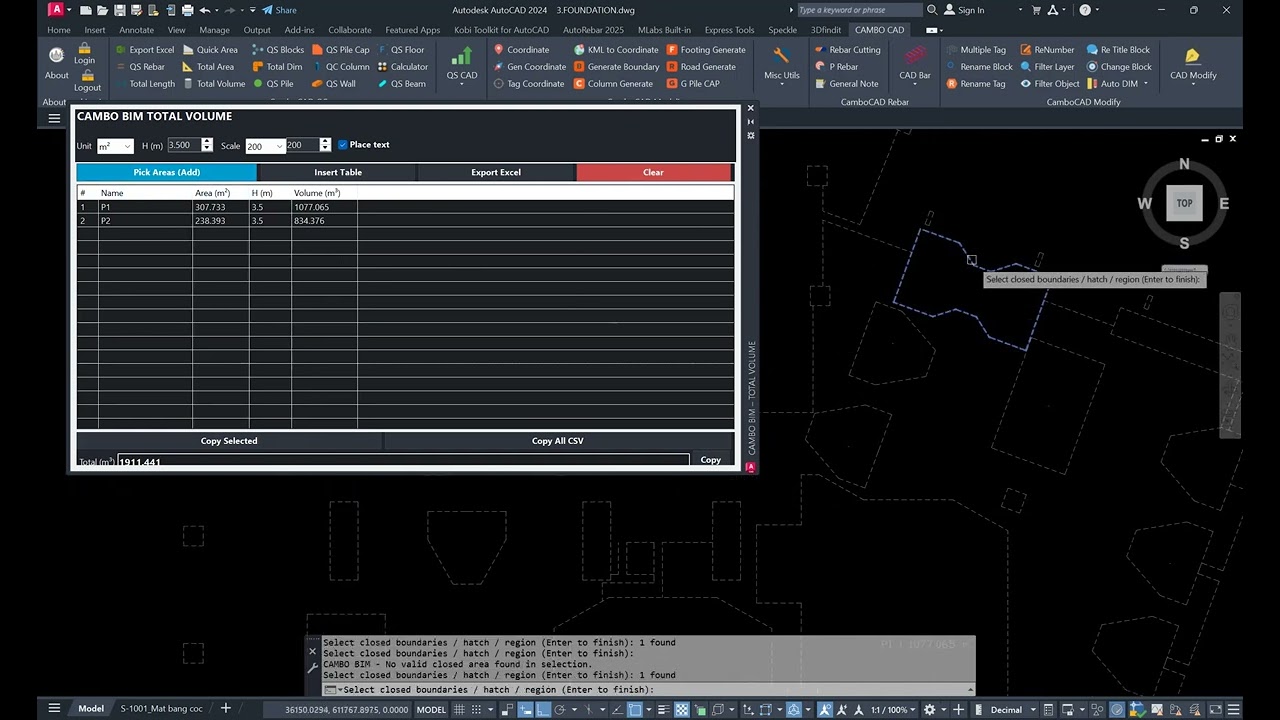 Total Volume CAMBO CAD