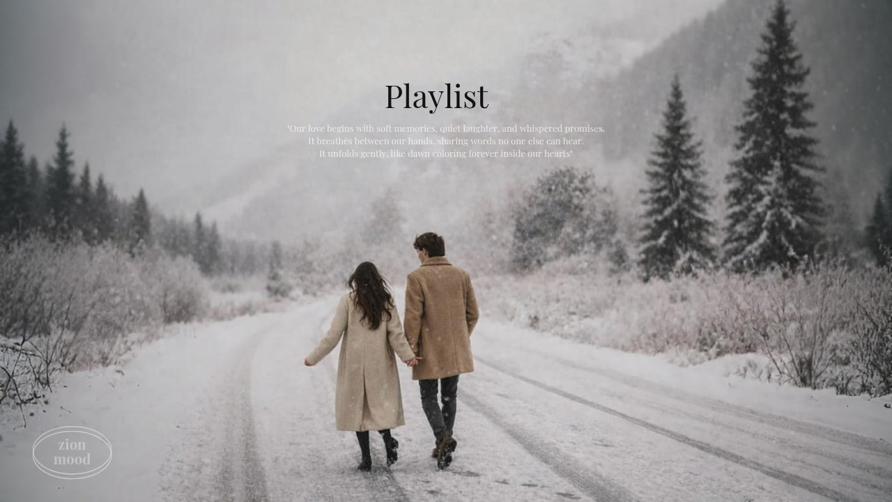 [playlist] [Cafe] Когда идет снег, я всегда думаю о тебе | Indie Pop · R&B | Zion Mood ❄️