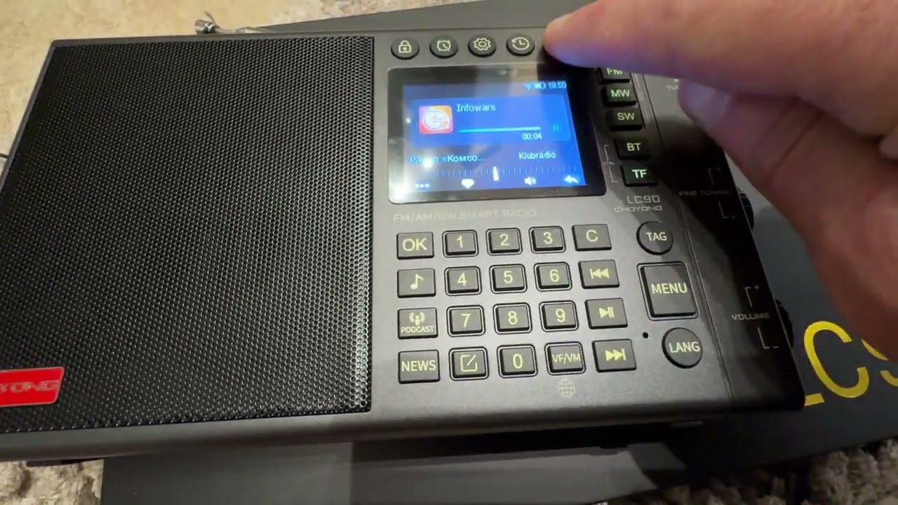 Lou's Bathroom Reviews: Choyong LC90 AM/FM/BT/TF & WiFi Radio with 4G LTE