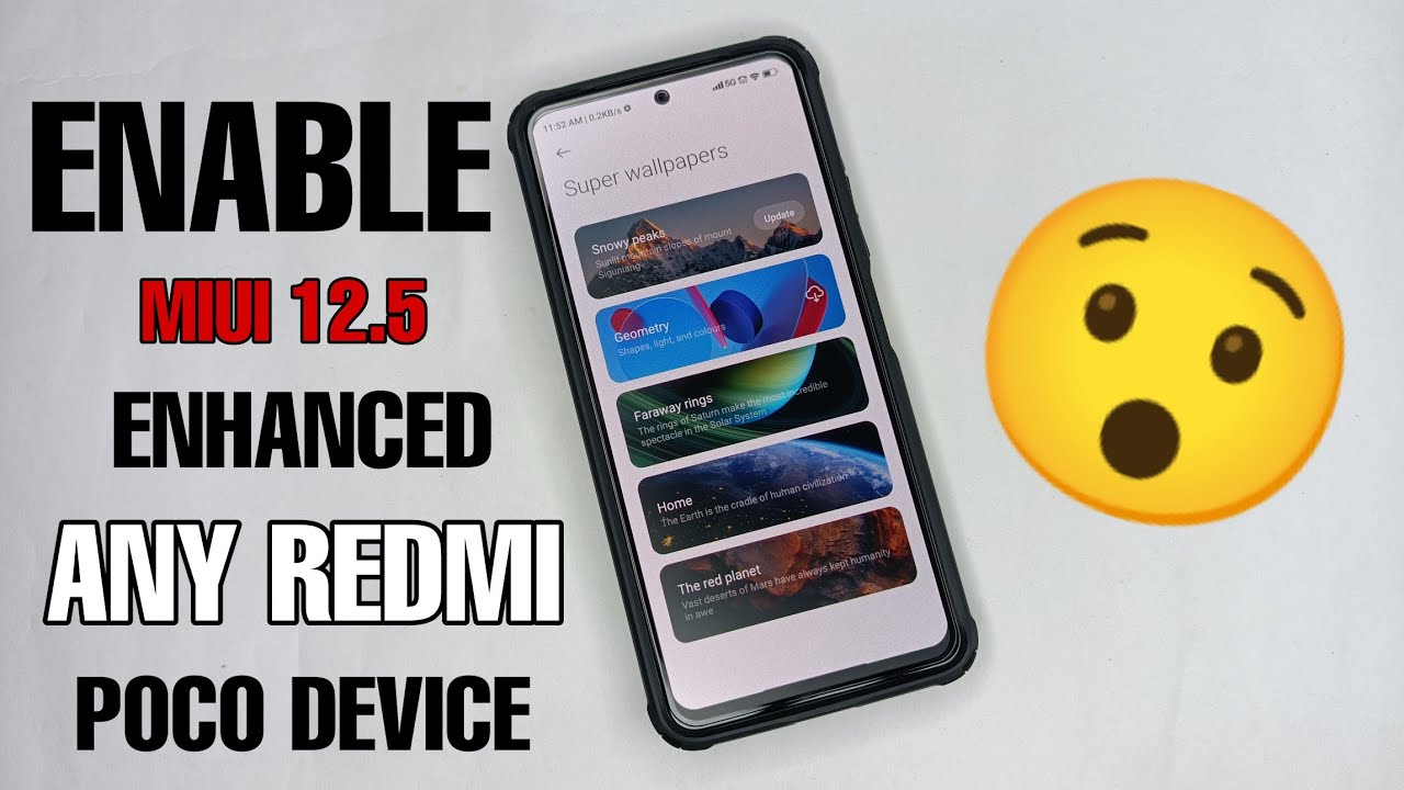 😯 Enable Miui 12.5 Enhanced Super Live Wallpaper Any Redmi & Poco Smartphone