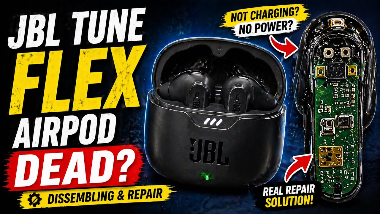 jbl tune flex airpod | dead | dissembling 