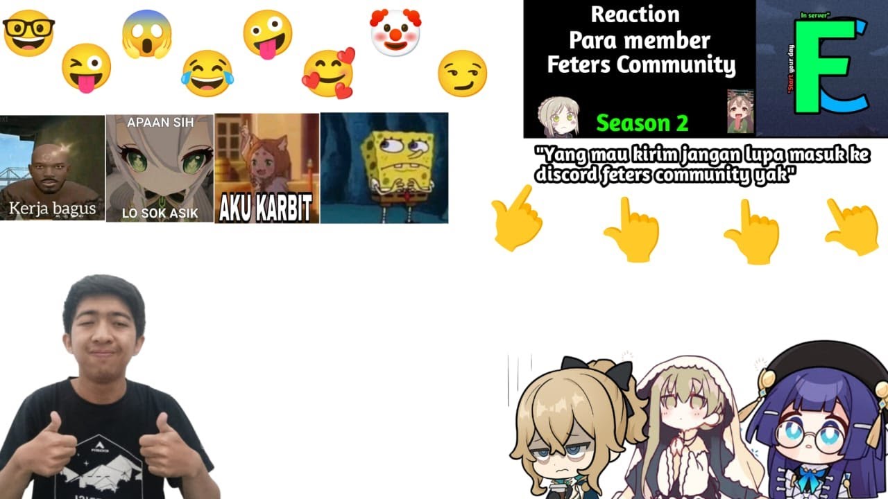 [REACTION & POTRAIT] AYO GUYS REACTION VIDIO PARA MEMBER FETERS COMMUNITY SKUYY!!! S2 #11 #fethh