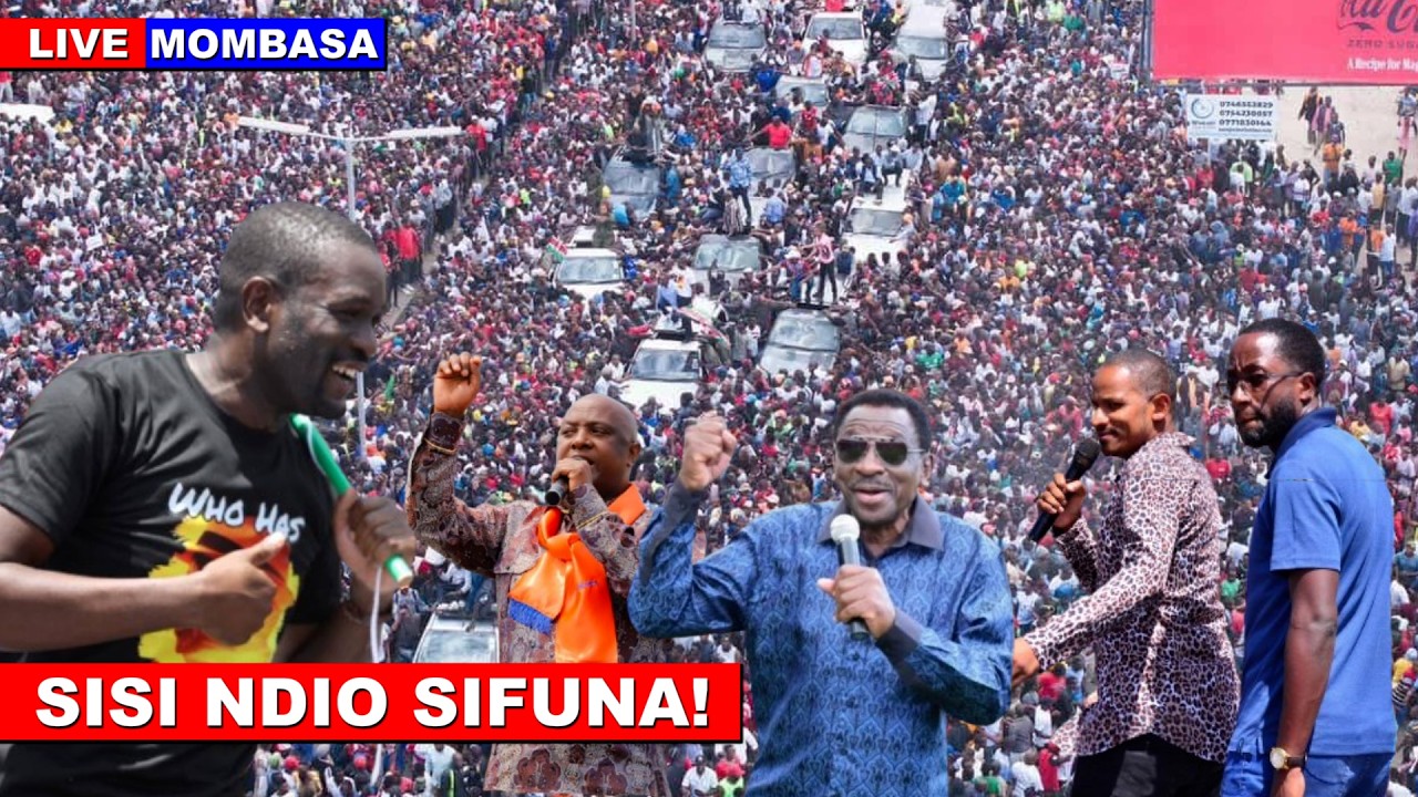 LIVE: Sifuna, Babu Owino, James Orengo Mega Rally in Mombasa after ditching Ruto and Oburu!