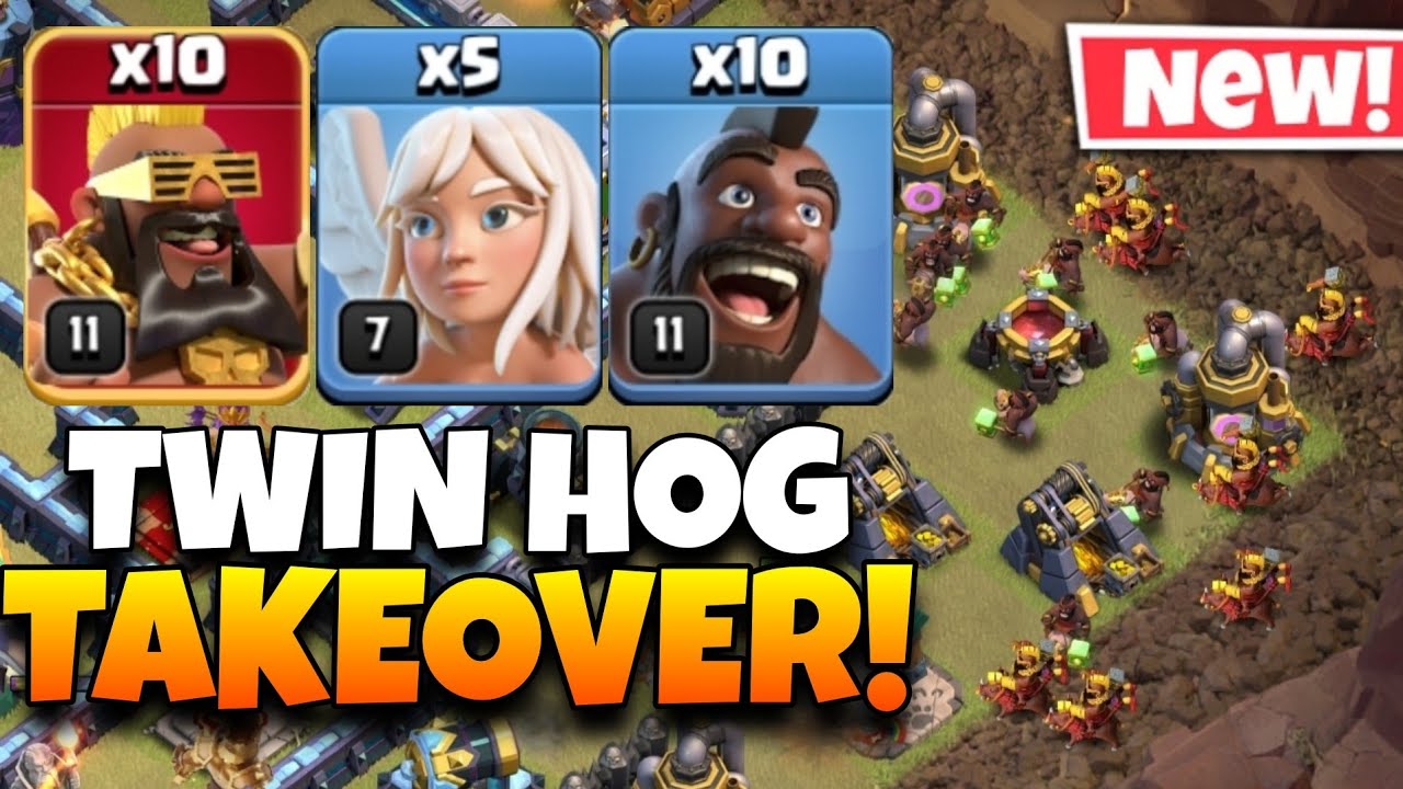 Queen Charge TWIN HOGS is UNSTOPPABLE | Best  QC Attack Strategy at Th14 | Clash of Clans