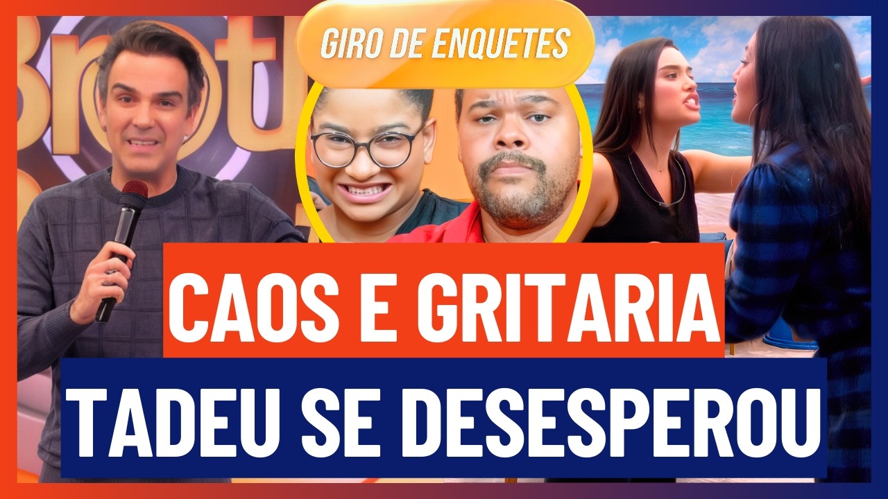 🔵 Chaiany e Jordana PERDEM O CONTROLE e Tadeu INTERROMPE SINCERÃO e SURTO ASSUSTA CASA | BBB 26