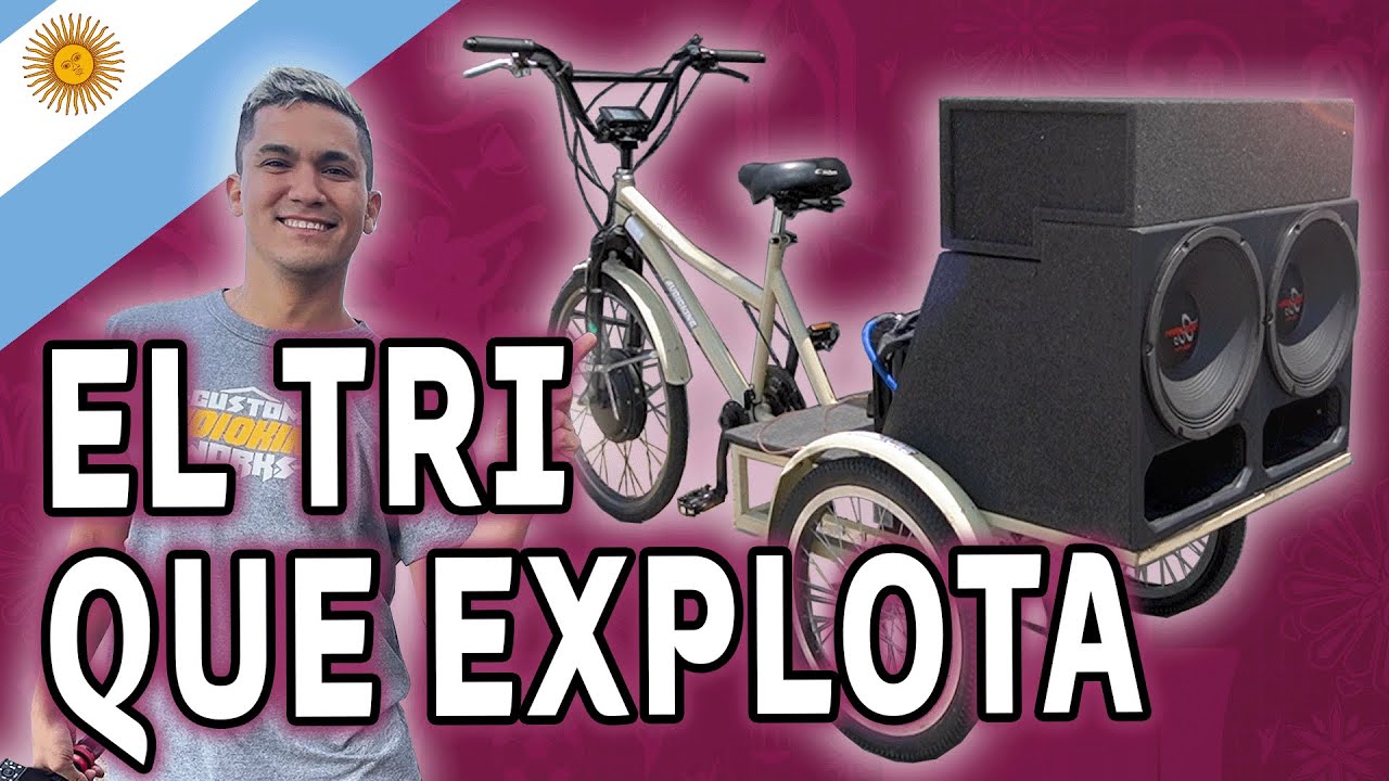 TRICICLO ELÉCTRICO CON EQUIPO DE AUDIO RE PICANTE